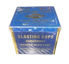 Rare Vintage Western Cartridge Co  No  8 Blasting Caps Case With Warning Card