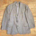 Vintage Mens 3 Piece Suit Set Size 44r 36x28 Pants 1960s Plaid Wool Blend Brown