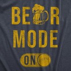 Mens Beer Mode On T Shirt Funny Drinking Partying Lager Ale Lovers Joke Tee For