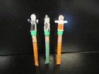 Vintage Halloween Plastic Witch Skeleton Jol Candy Container Whistle Noisemaker