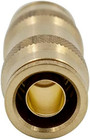 Brass Push In Fitting  Air Brake Union  1 2  Tube Od  pack Of 20  