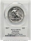 2017 Palladium Eagle 1 Oz Fs Reagan Legacy Series Michael Reagan Pcgs Ms70