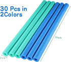 30 Pcs Jumbo Foam Pool Noodles Blue Turquoise 39 Inch Hollow Swim Floating Craft