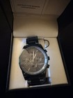 Akribos Xxiv Men s Quartz Chronograph Tachymeter Black Dial Bracelet 45mm Box