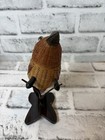 Antique Chinese Shanghai Crafts Folk Rattan Bird Basket Figurine
