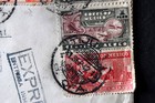 1942 Mexico To Hollywood  Usa Registered Express Officially Sealed Cover