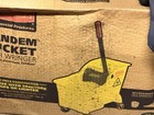 Rubbermaid Commercial Tandem Mop Bucket W  Down-press Wringer 31 Qt