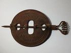 Patent 1915 Antique Griswold 6  American Cast Iron Stovepipe Damper Reversible