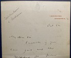 Andrew Lang-autograph Letter Signed-1890s-native American Anthropologist-scarce