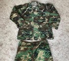 Vintage U s  Army Combat Uniform Jacket And Pants M81 Woodland Camo Desert Storm