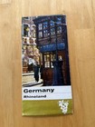 Vintage Germany Rhineland Tourist Road Map Folding Travel Guide Brochure