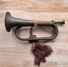 Vintage Japanese Military Style Bugle Rappa Red Cord Tassels 34cm Sound Tested