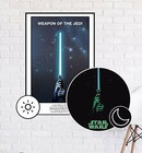 Star Wars - Glow In The Dark - Movie Poster  weapon Of The Jedi   ltd  Edition 