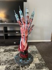 Freddy Krueger Arm hand With Syringes And Display Base