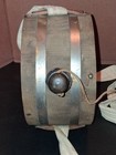 Wooden Civil War Prop Round Canteen W cloth Shoulder Strap