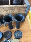 Antique Phone Parts Lot Early 1900   s Telephone Receivers Cords Candlestick Wall