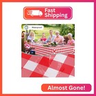 Misaya Rectangle Waterproof Vinyl Table Cloth  Buffalo Flannel Backed Tablecloth