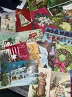 Lot Of 50 Vintage Used Christmas Greeting Cards  4