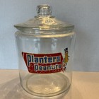   Planter Mister Peanuts Glass Jar Hollow Knob Vintage 1960s Counter Store Mr 