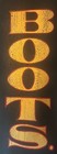 Antique Style Wood Boot Maker Sign