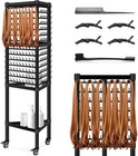 Black 3-sided Braiding Hair Rack  420 Pegs  Standing Hair Extension Display Stan