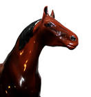 Vintage 60 s Hartland Horse 8  Maroon Bay Thoroughbred Glossy  flaws Used