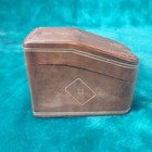 Vintage Italian Leather Playing Card Case For 2 Decks