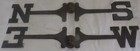 1900 s Victorian Antique Brass Nsew Lightning Rod Weathervane Farm Barn Salvage
