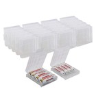 30 Pack Plastic Battery Storage Case For Aa Aaa Batteries - Organize   Protect