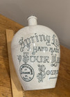 Antique Spring Lake Hand Made Sour Mash Bourbon K t   K  China Jug-klein Bros 