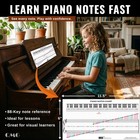 Qmg Piano Notes Chart For 88-key Piano   Keyboard  Laminated 11 5  X 6 