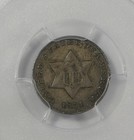 1851 Silver Three-cent Piece Certified Pcgs Secure Plus Xf 45 3c Trime