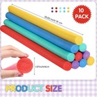 Kathfly 10 Pcs Solid Pool Noodles 1 5 X 35 Inches Foam Swim Noodles Round Tub   