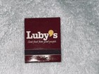 Luby   s Restaurant Food Food From Good People Matchbook Cover Unstruck Matches