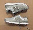 New Balance 574 Men   s Size 9 D Gray White Athletic Golf Shoes Mg547lg
