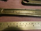 7 Large Vintage Adjustable  Spanner Wrench Toolkit Vehicle Car Tools Adjustable