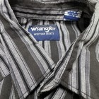 Vintage Wrangler Shirt Men s Large Tall Black Rodeo Western Button Pearl Snap