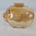 Vintage Anchor Hocking Carnival Glass Faux Piggy Bank Iridescent No Hole Coins