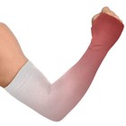  Gradual Brown Red Arm Sleeve Sun Protection Cooling Long Sports Compression 