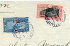 Somali Coast Sc 113  118 hivalue -djibouti-19 nov 34-registered label -air Mail-