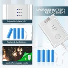 Lenink Adjustable Ac Power Supply Adapter For Aa Batteries  3v To 6v  White 
