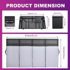 Portable Dj Facade Booth Dj Table Stand Booth With White   Black Scrim For Party
