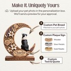 Personalized Pet Memorial 2d Flat Wooden Block  Custom Photo Dog Cat Wood Sign