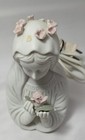 Vintage Porcelain Madonna Night Light  Pink Roses  Electric