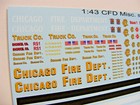 Chicago Fire Dept 1 43 Scale Water Slide Decals For Customs And Ixo Engines