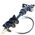 New Hydraulic  Auger Drill With Hoses For 1 8ton Mini Excavator Free Shipping
