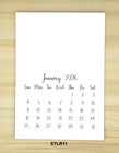 2026 Blank Mini Calendar  s Lot Of 25  3 5  X 5  Decorate  Stamp  Personalize