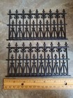 Dollhouse Fence Railing X2 Black Victorian Or Georgian Garden 1 12 Scale