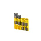 Slim Line Aa 4 Pack Battery Caddy  yellow 