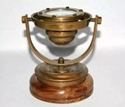 Antique Brass Nautical Gimbal Compass Vintage Ship s Binnacle Gimballed Compass
